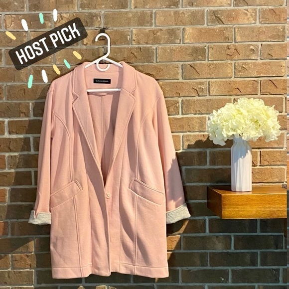 mariellarosati Jackets & Blazers - NWOT Pink Cotton Roll Up Jacket